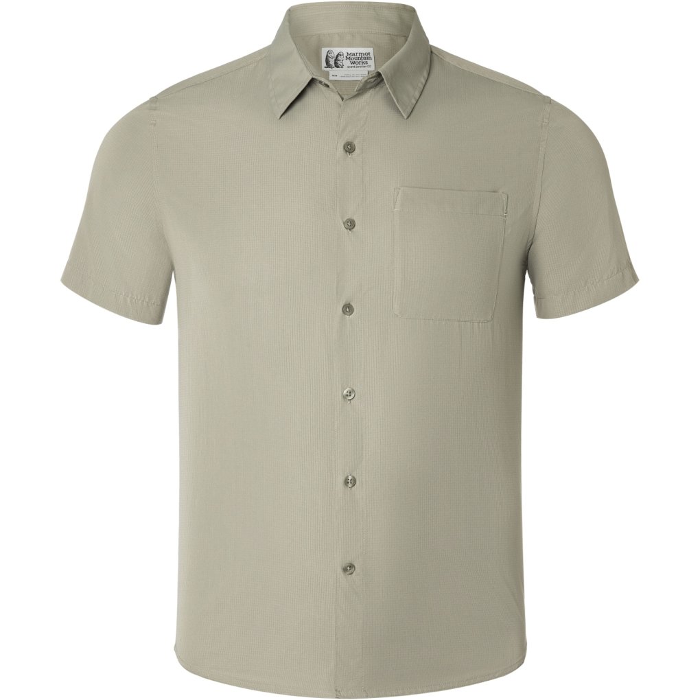 Marmot Aerobora Short Sleeve Shirt Men - vetiver