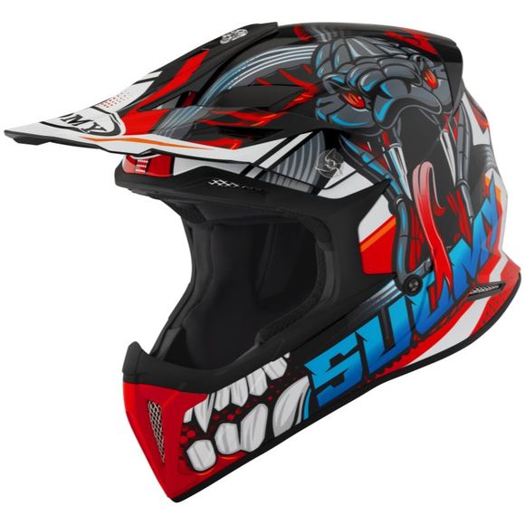 Suomy X-WING cross helmet - SNAKE 2026 - Black / RedRef: SU0440