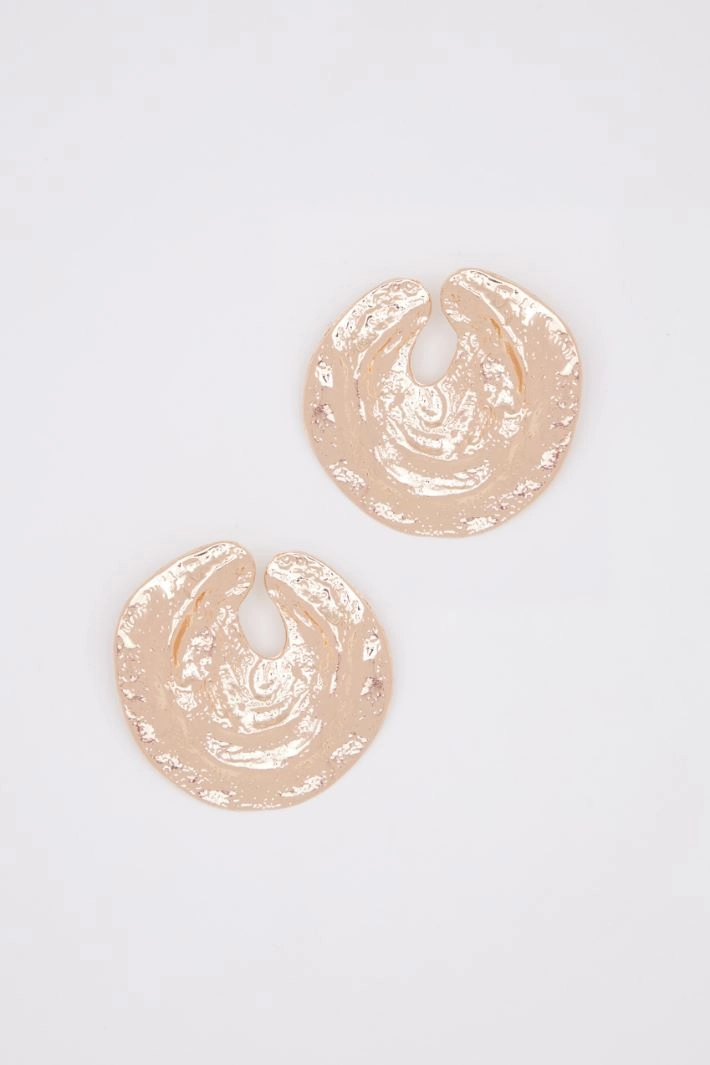 Metal stud earrings - GOLD