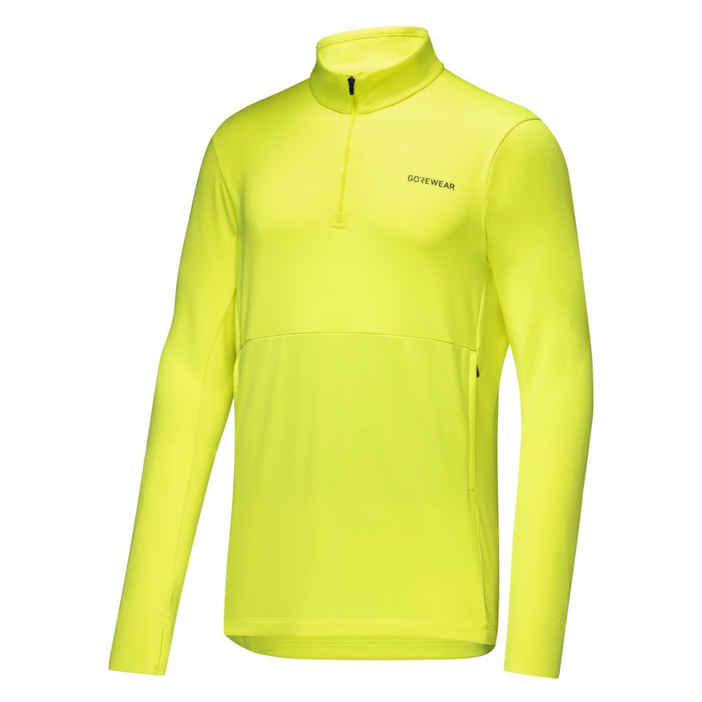 GOREWEAR Training Thermo 1/4-Zip Midlayer Men - neon yellow 0800