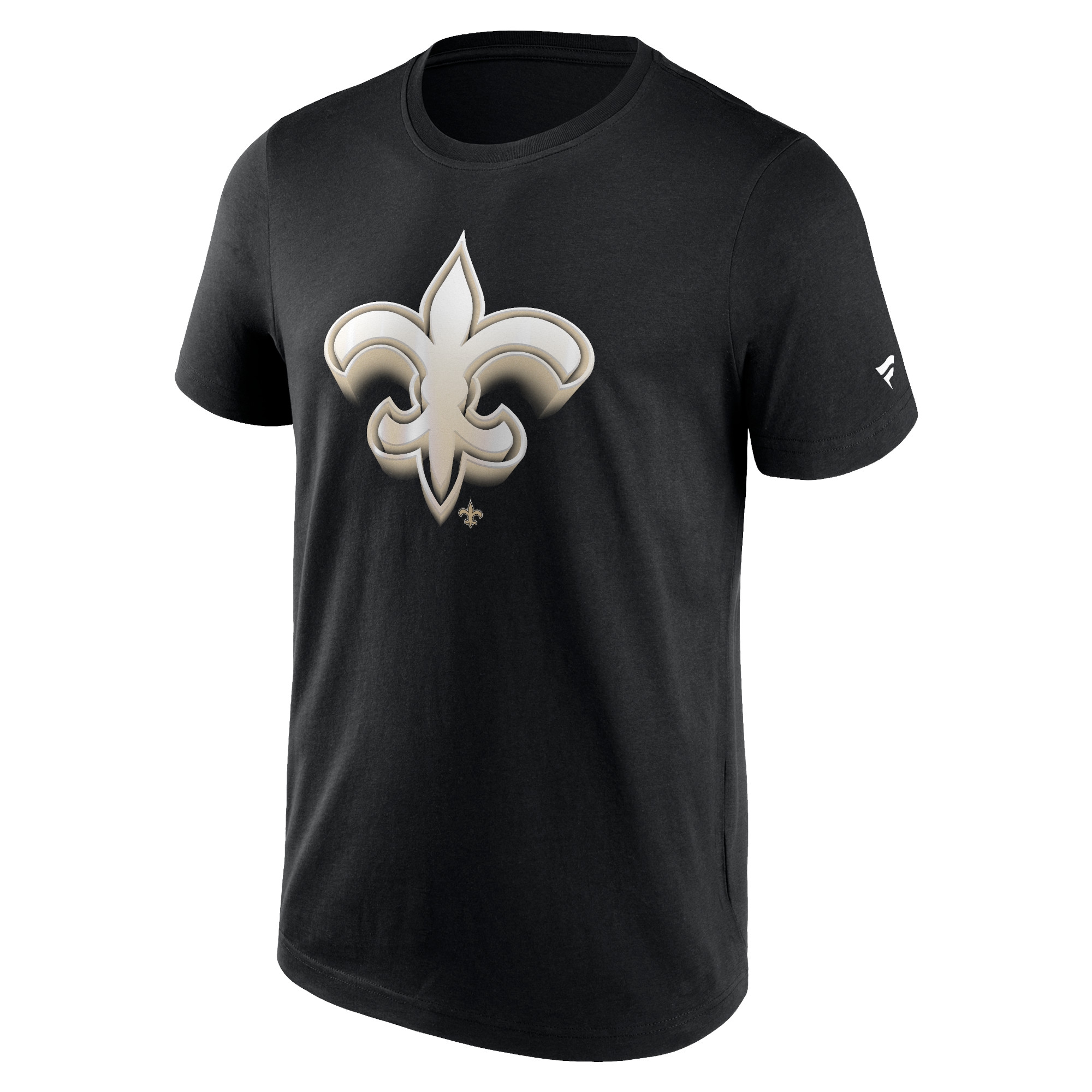 New Orleans Saints Chrome Logo NFL T-Shirt Black