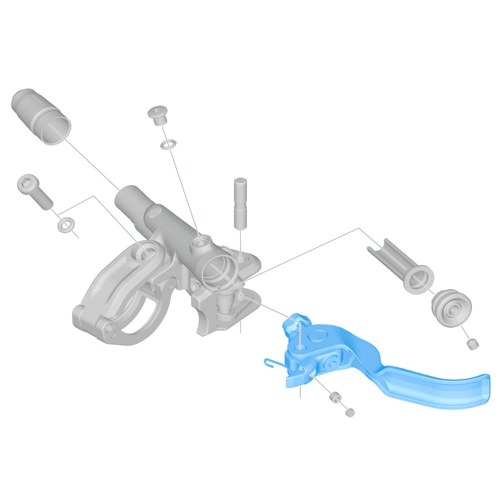 Shimano Member Unit for XTR BL-M9120 Brake Lever - Y1XK98010