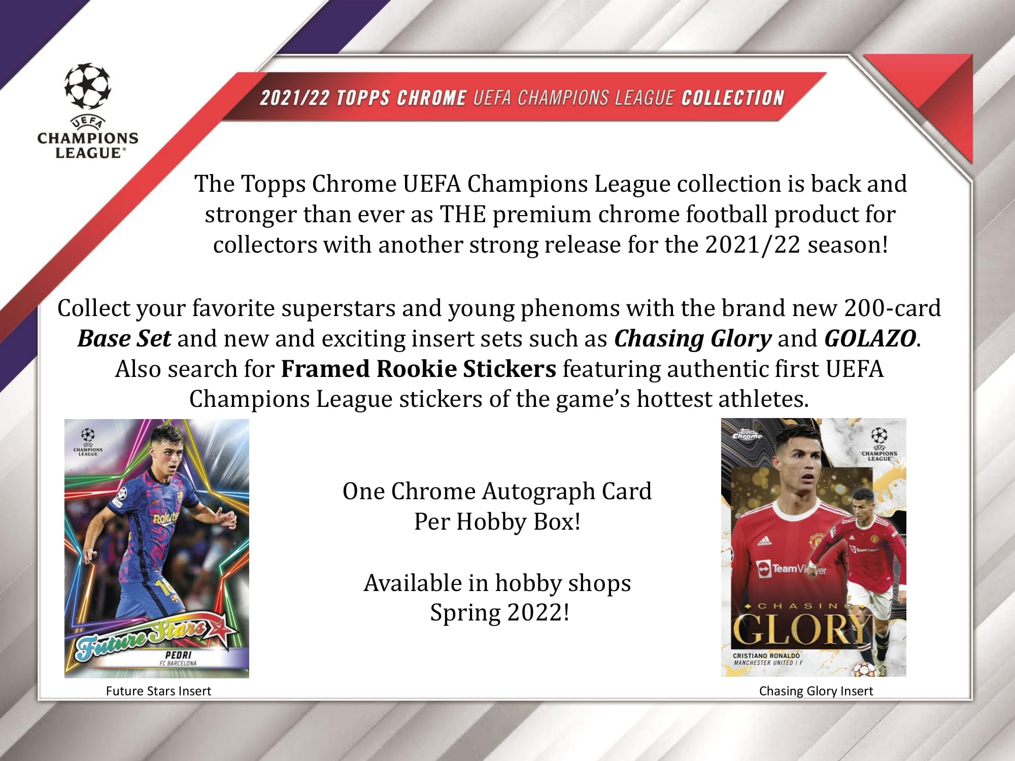 2021/22 Topps UEFA Champions League Chrome Soccer LITE Box