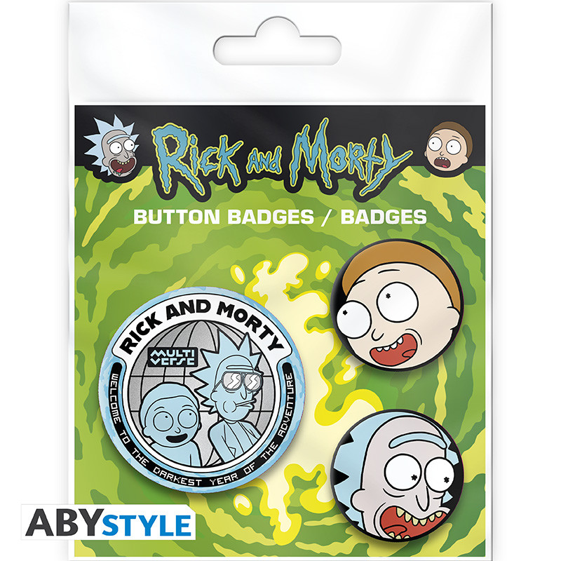 RICK AND MORTY Badge Pack Rick & Morty