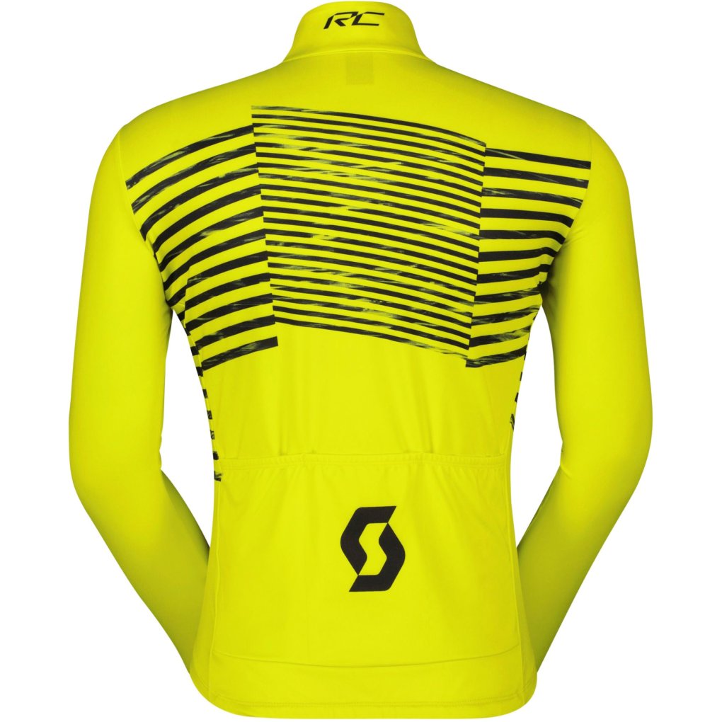 SCOTT RC Team Warm Graphics Longsleeve Jersey Men - sulphur yellow