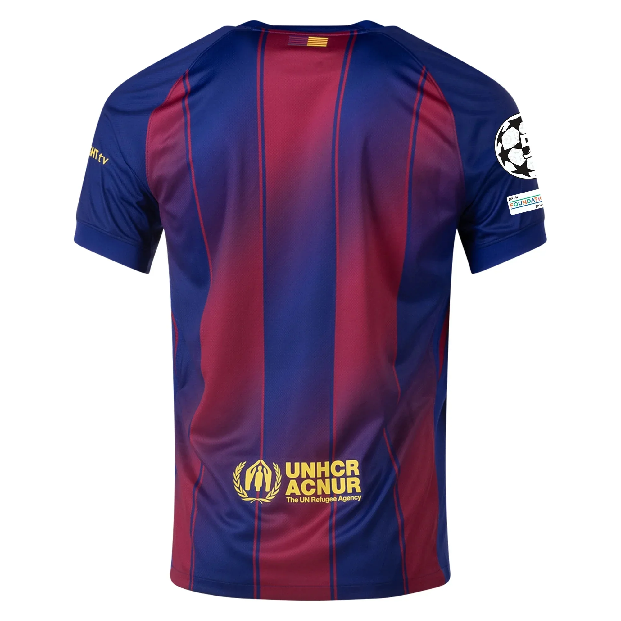 FC Barcelona Home Jersey 25/26 w/ Champions League Patches (Deep Royal Blue/Midwest Gold)
