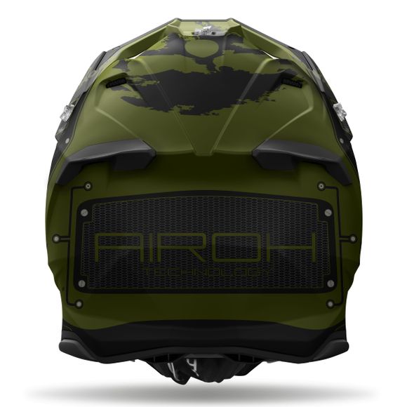 Casque cross Airoh TWIST 3 - MILLITARY 2024 - Noir / VertRef : AR1364