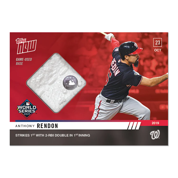 Game-used Base Relic # to 10 - Anthony Rendon - MLB TOPPS NOW® Card 1045B