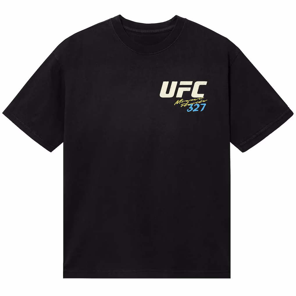 Men's Black  UFC 327 Miami T-Shirt