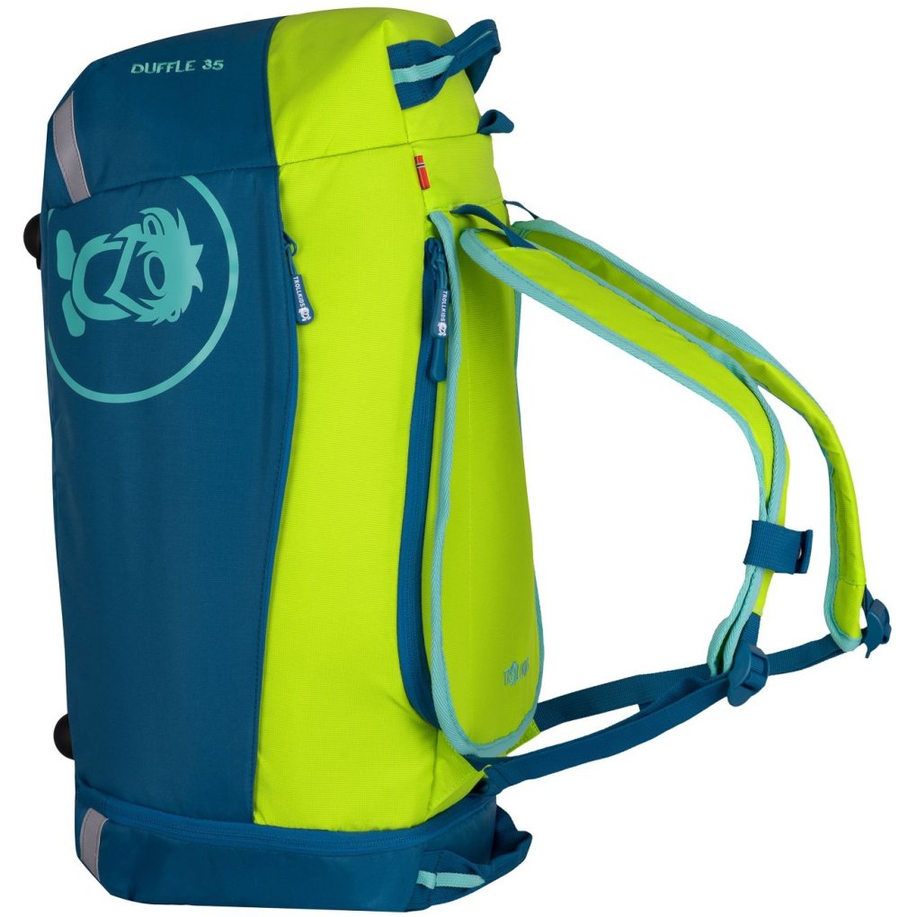 Trollkids Duffle Bag 35L Kids - Cool Lime/Summer Night/Aqua Mint
