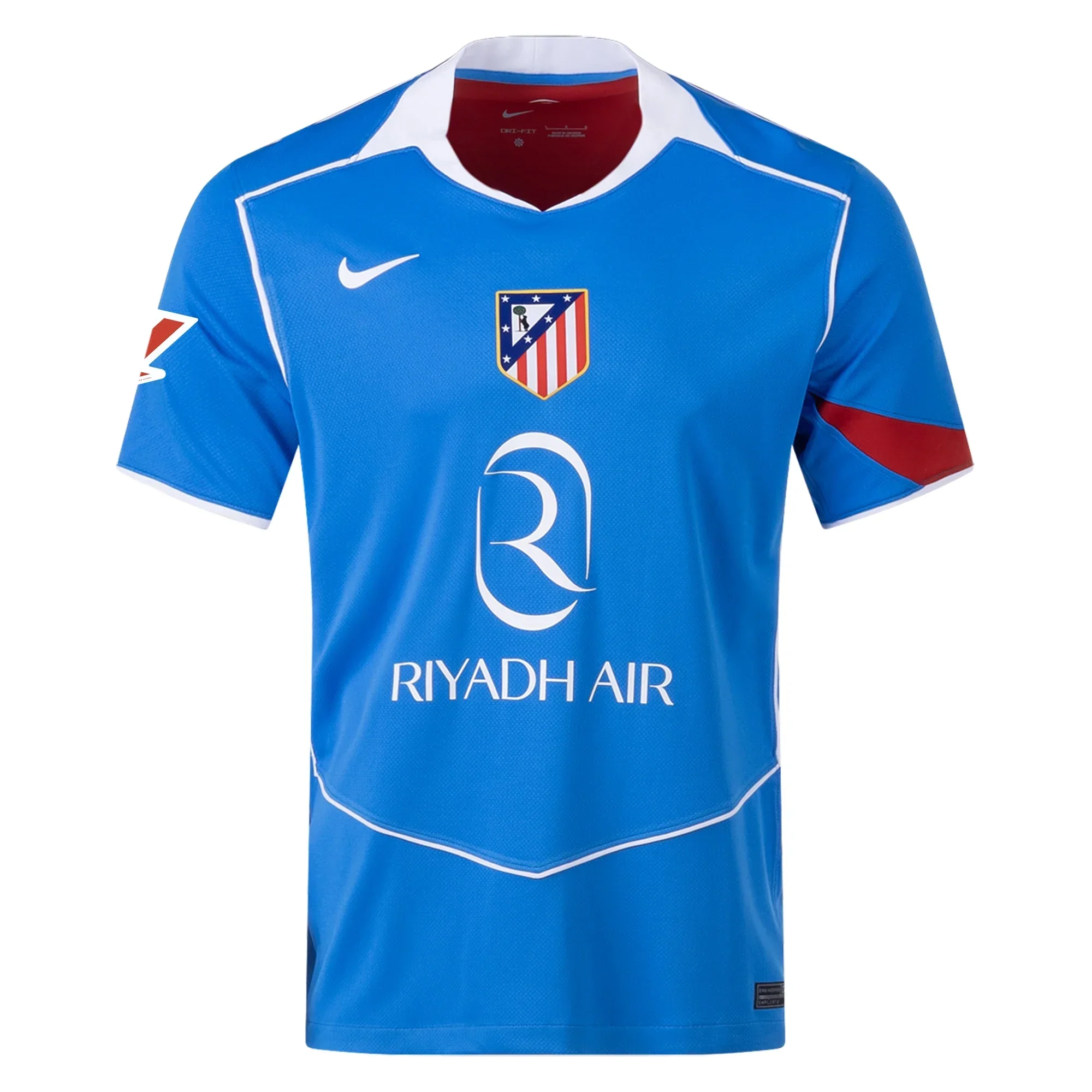 Men's Atletico Madrid Julian Alvarez T90 Third Jersey La Liga Patch 25/26 (Photo Blue/Sport Red)