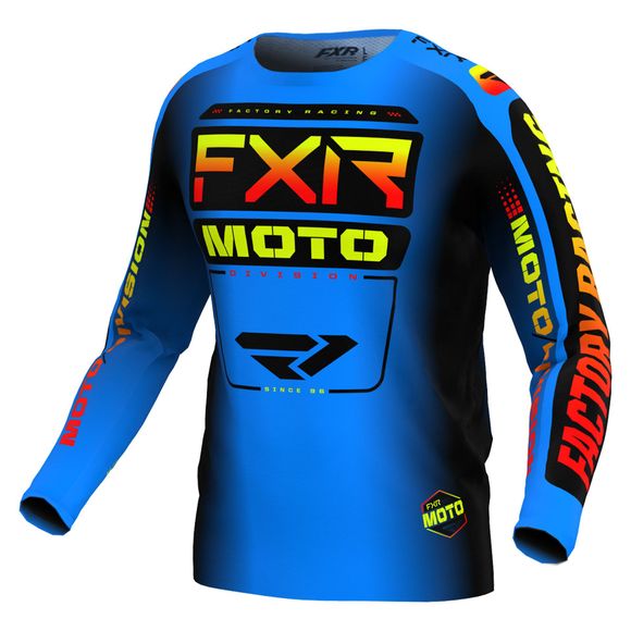 FXR YOUTH CLUTCH 24 cross jersey - BlueRef: FXR0483