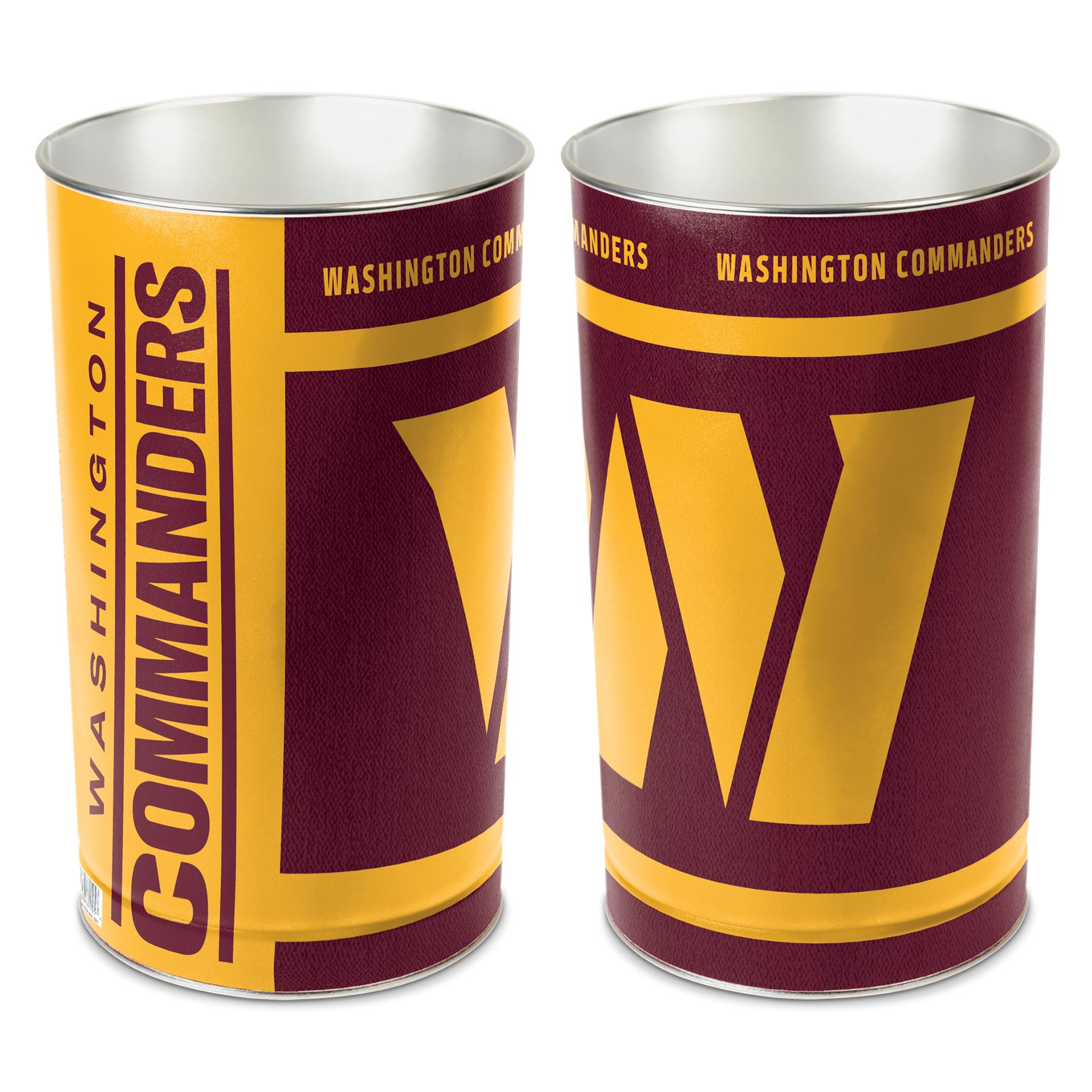 Washington Commanders WinCraft Metal NFL Wastebasket