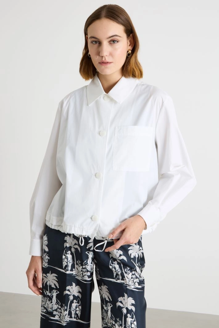 Taffeta jacket - WHITE
