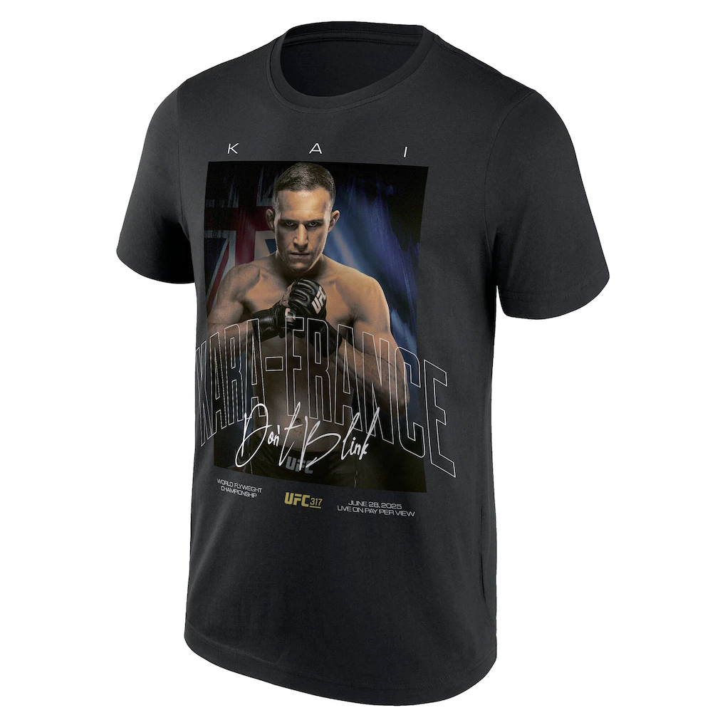 UFC 317 Fighter Kai Kara-France T-Shirt - Black - Mens