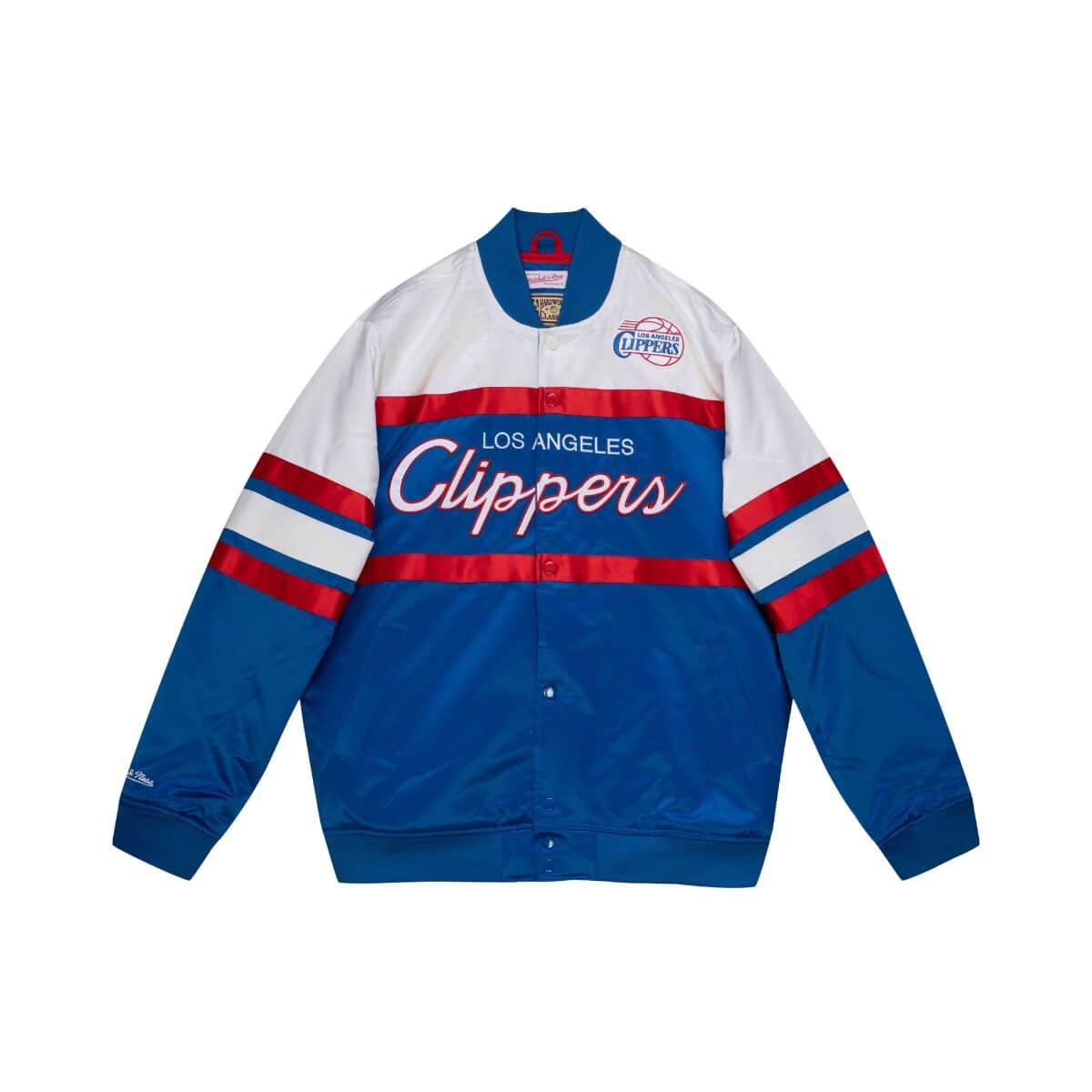 Los Angeles Clippers Mitchell & Ness Script Heavyweight Satin NBA Jacket