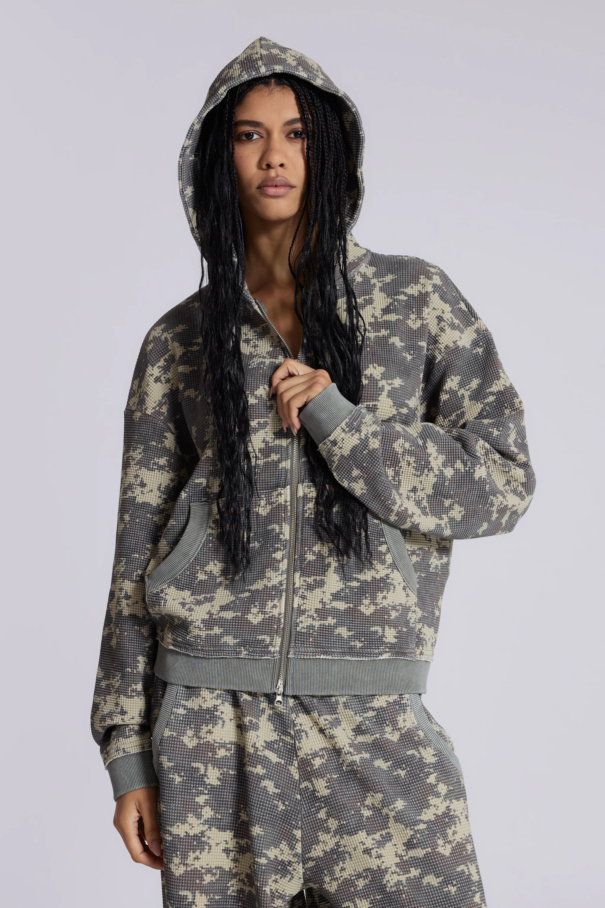 Digi Camo Waffle Hoodie