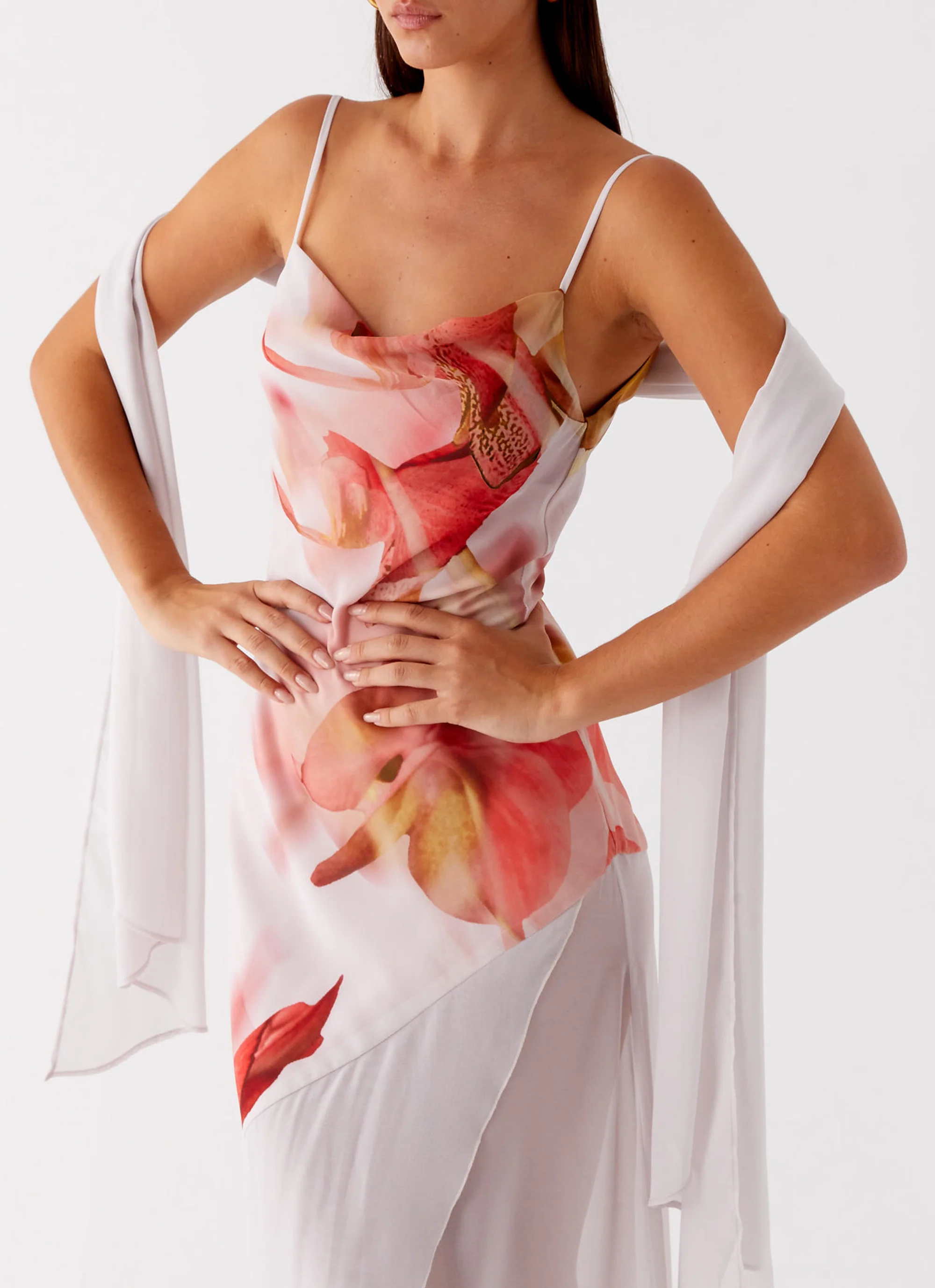 Loire Maxi Dress - Peach Rose
