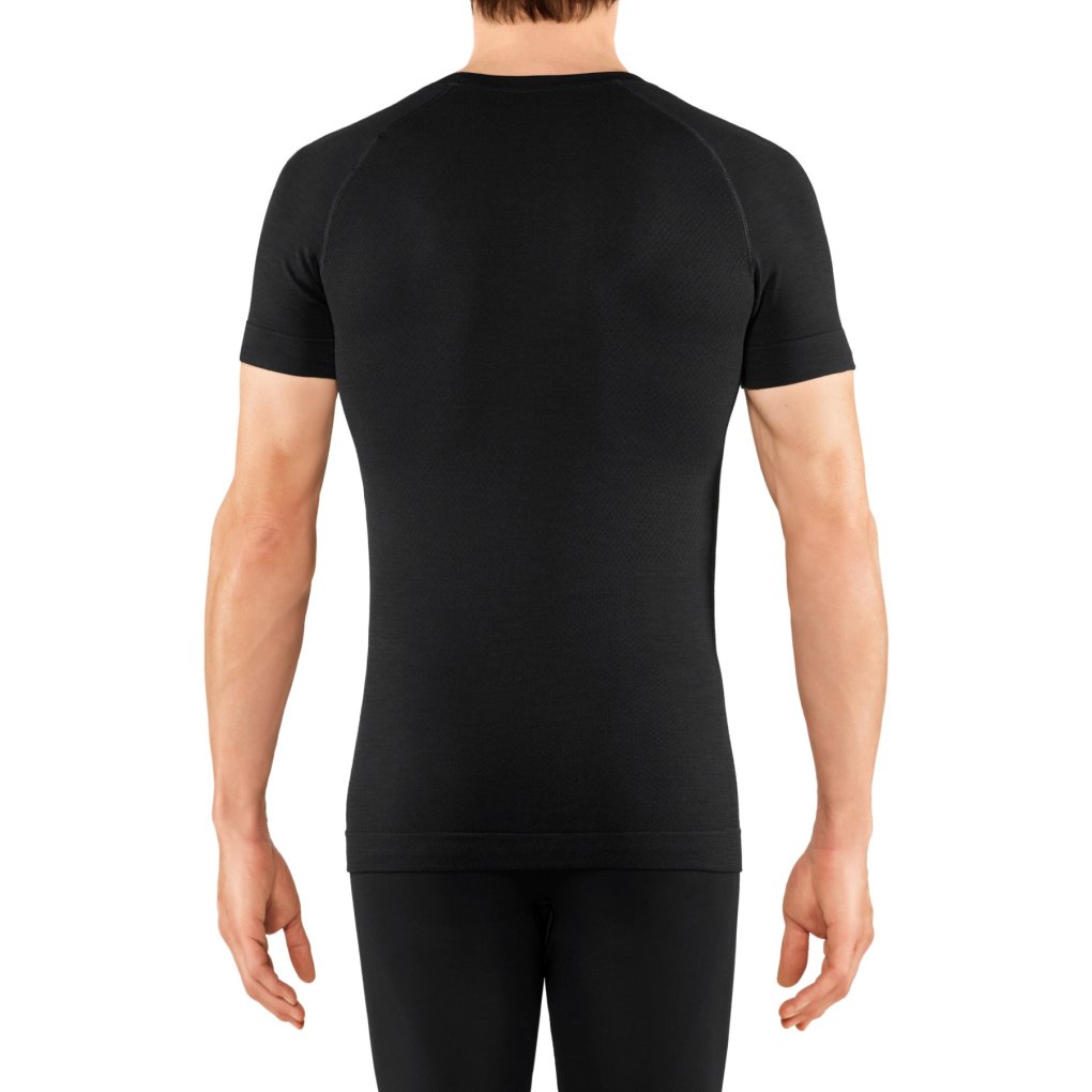 Falke Wool-Tech Light Short Sleeve Shirt Men - black 3000 (33230)