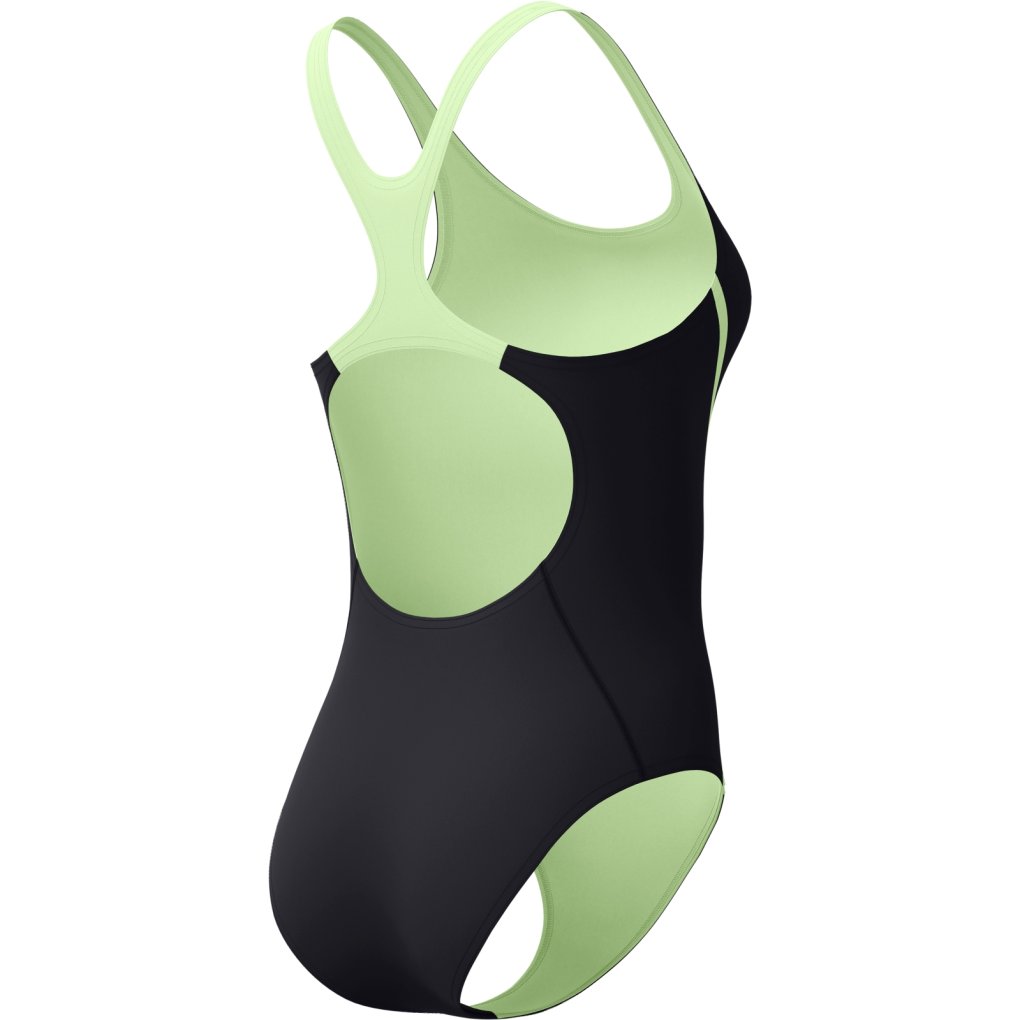 Speedo Solid Splice Medalist Swimsuit Women - anthracite/pale clover
