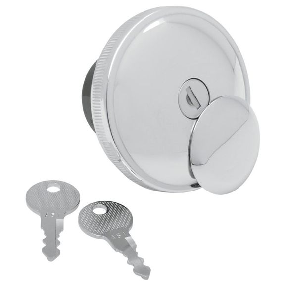 Drag Specialties Screw-in Locking Vented Gas Cap - GrayRef: DRG0222 / 07030230