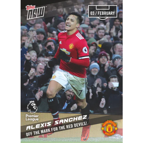 Alexis Sanchez PL Topps NOW™ Card 114 - PRINT RUN QTY: 49 CARDS