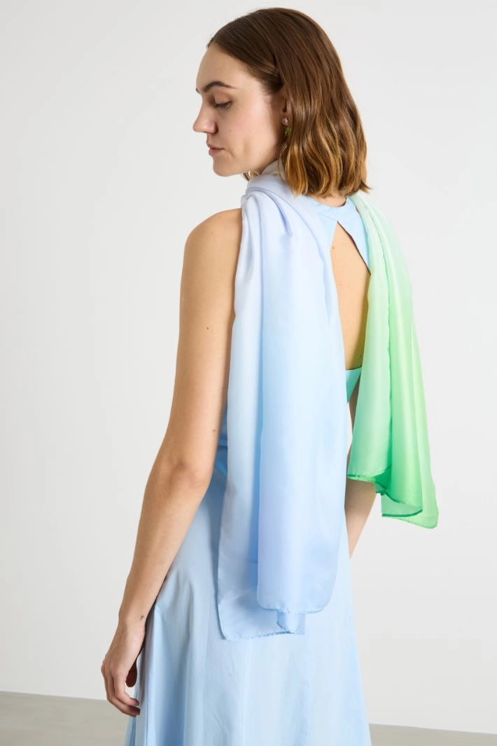 Dégradé stole - LIGHT BLUE GREEN