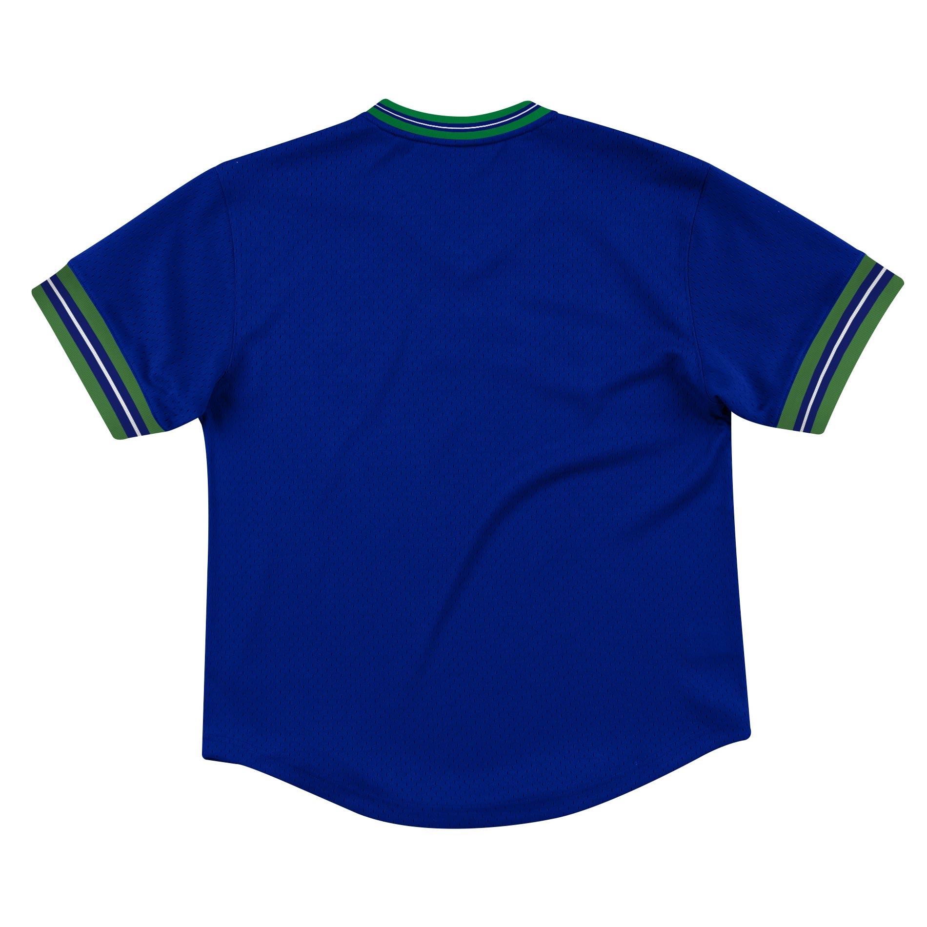 Seattle Seahawks Unbeaten Mitchell & Ness NFL V-Neck Mesh Shirt Blue