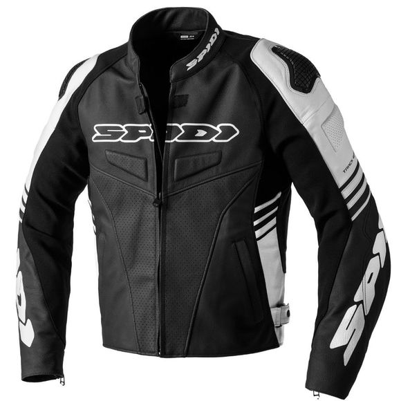 Spidi Track Warrior Motorcycle Jacket - Black / WhiteRef: Spi0622-C143
