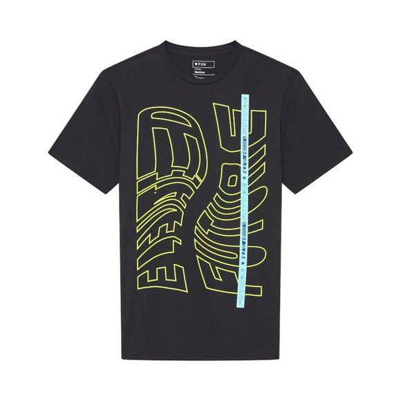 T -shirt short sleeves Fox Elevated Prem - BlackRef: FX5337