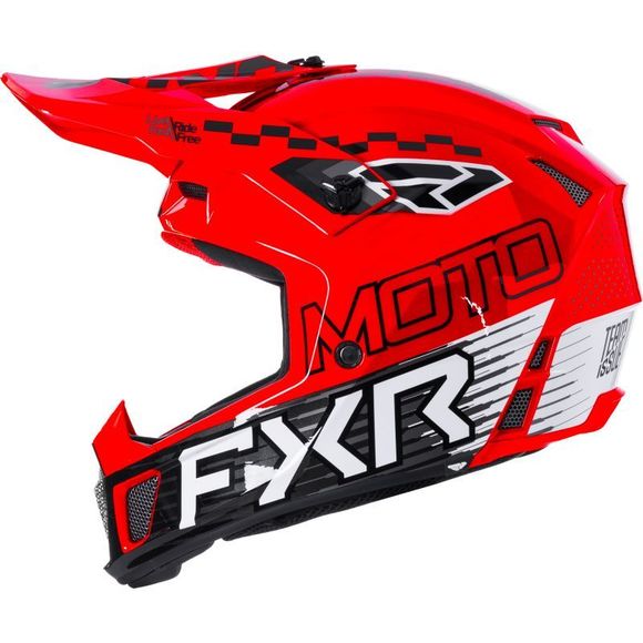 FXR CLUTCH RACE DIV 2026 cross helmet - Black / RedRef: FXR1761