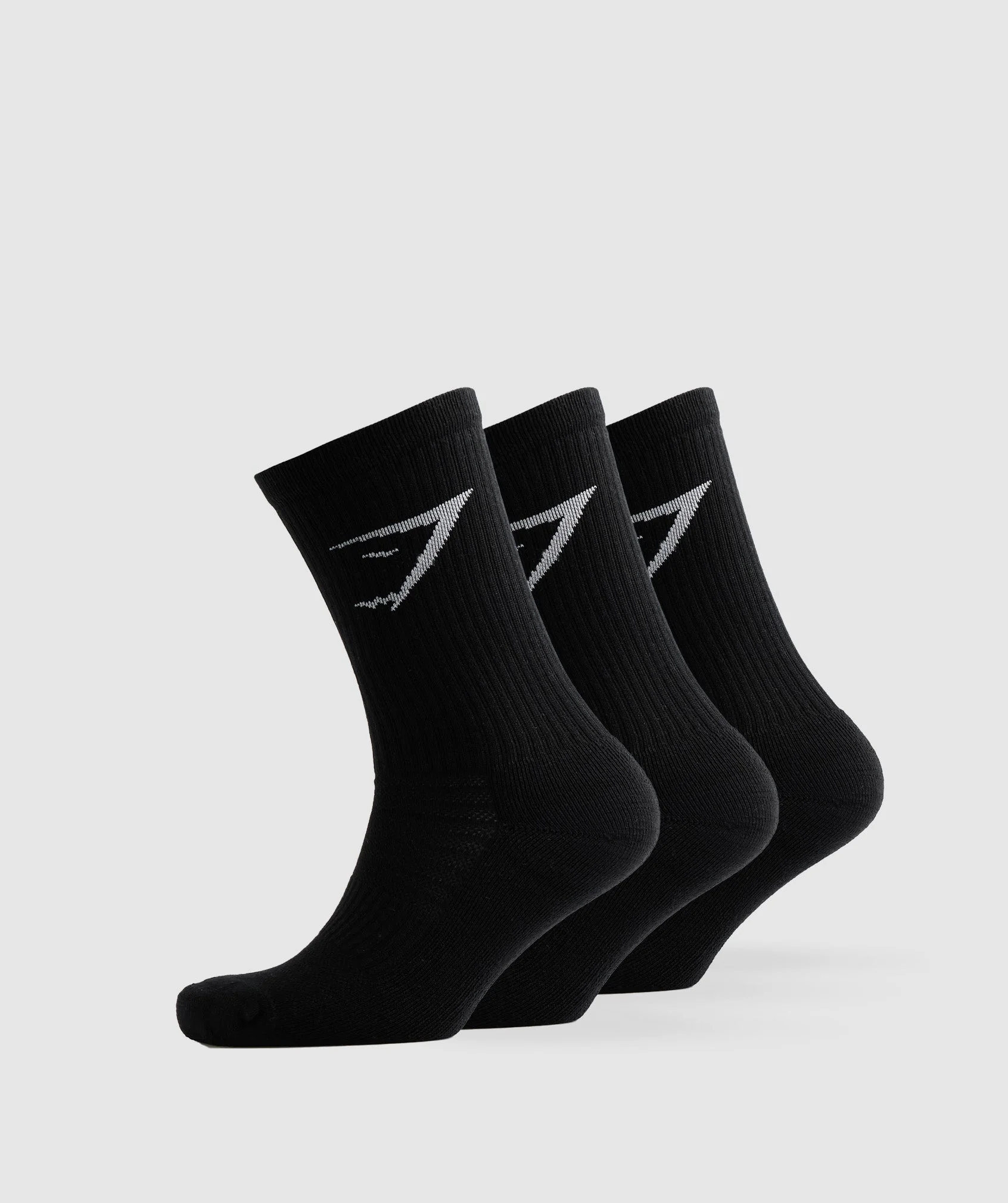 Crew Socks 3pk Black