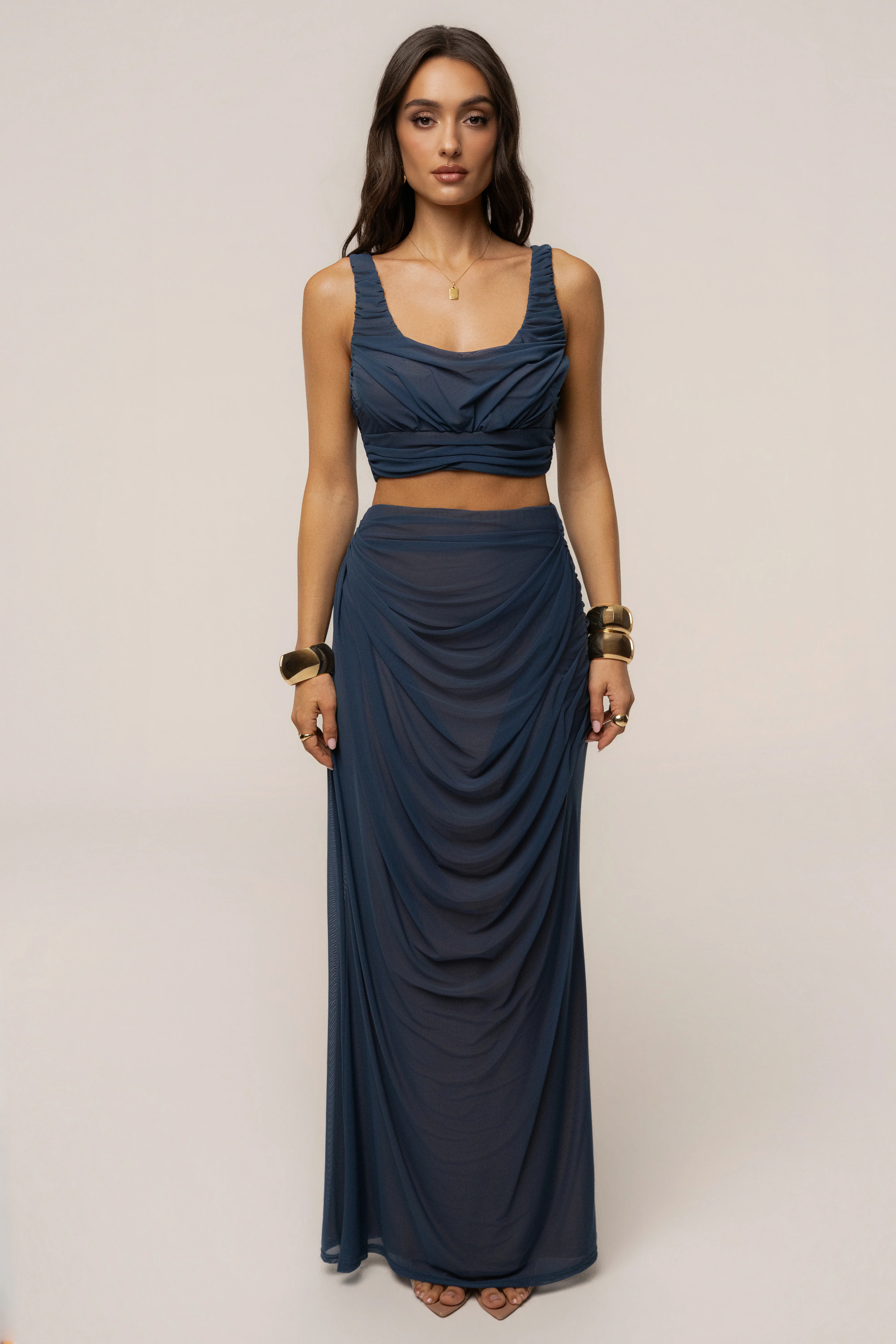 Blue Ethereal Flow Top