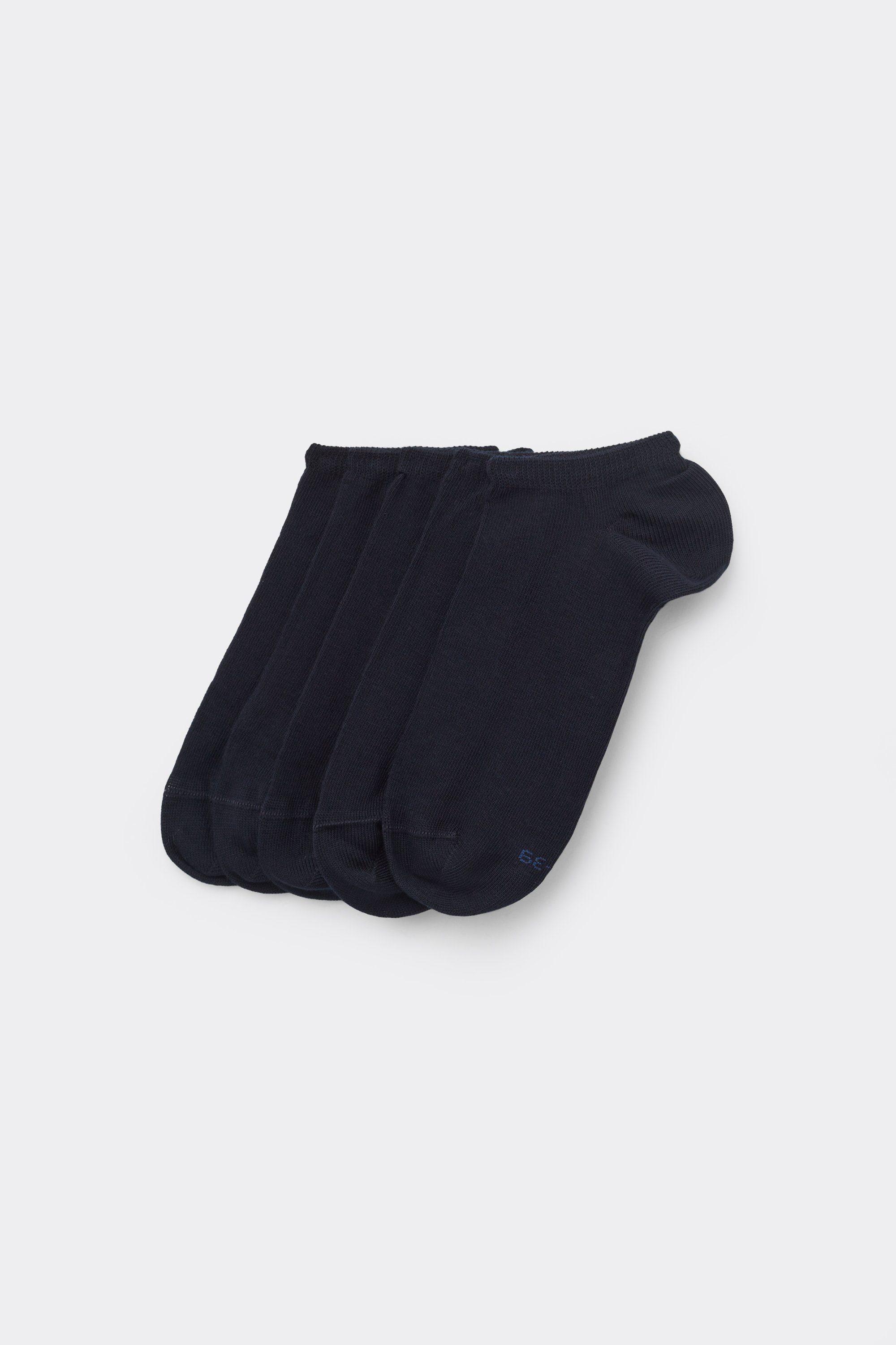 5 Pairs of Unisex Plain Colour Cotton Trainer Socks