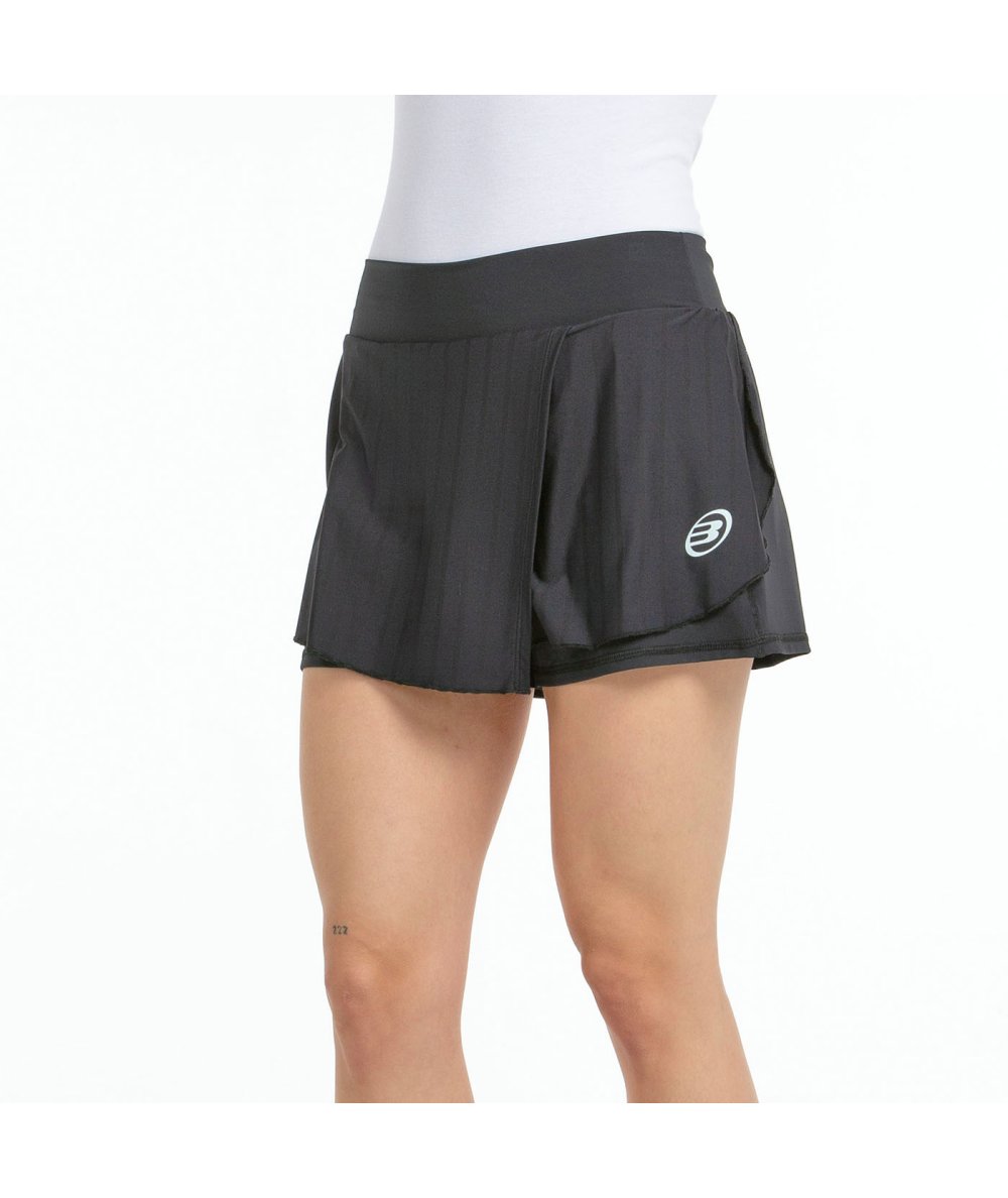 SKIRT BULLPADEL ADRAR BLACK TWO-TONE FABRIC