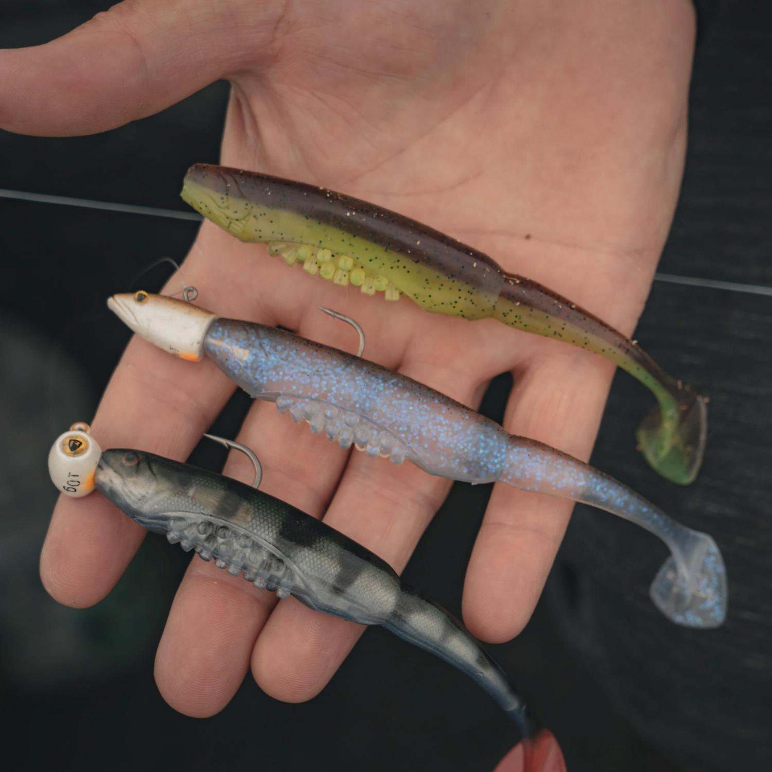 Fox Rage Scent Shad (Green Pumpkin)
