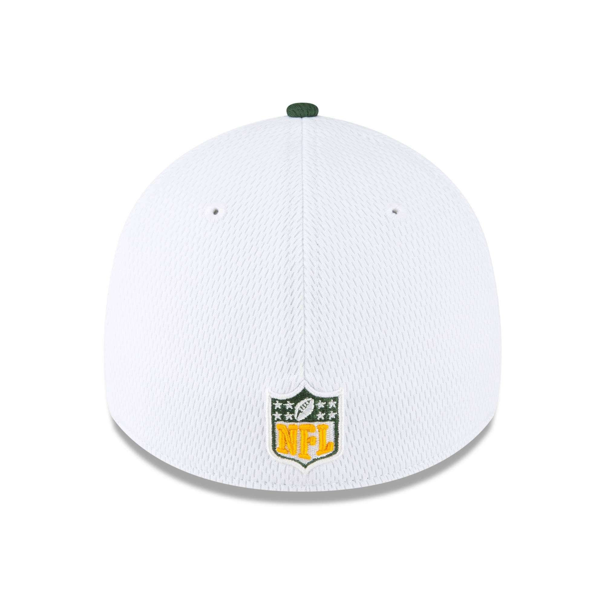 Green Bay Packers On Field 2023 NFL Sideline New Era 39THIRTY Flex Cap White