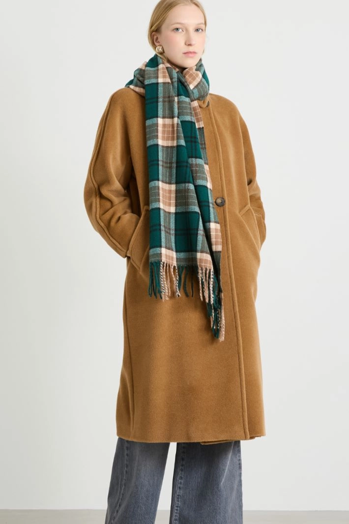 Yarn-dyed scarf - GREEN