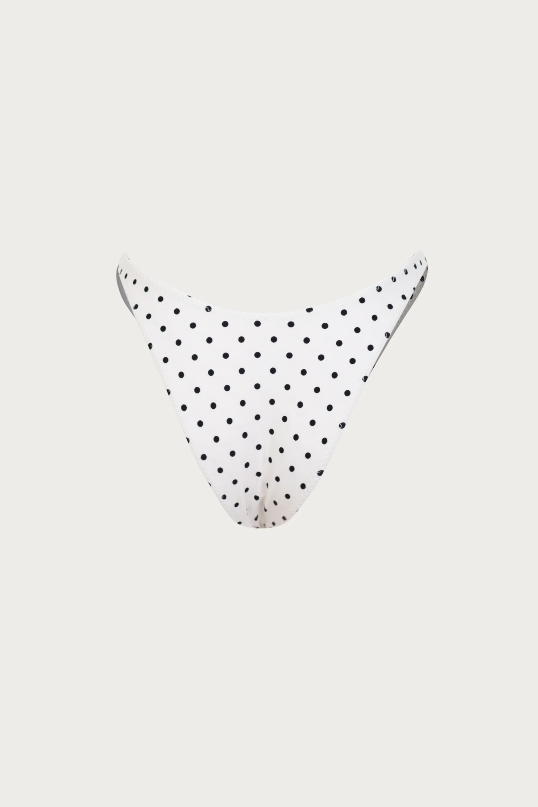 90s Bottom (Cream Black Polka Dot)
