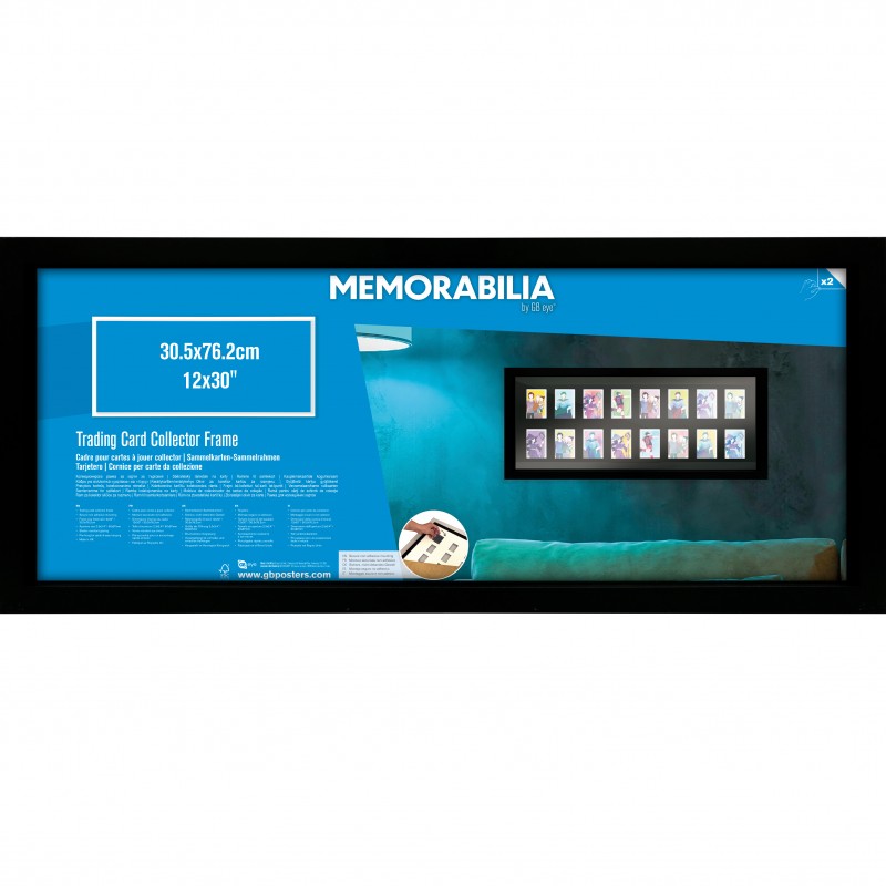 Trading Card Collector Frame 16 Position Black (30.5x76.2cm)