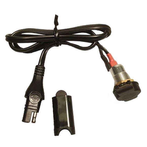 Câble chargeur de batterie Tecmate O-18 POUR CHASSIS PRISE DIN FEMELLE ETANCHE A RESSORT UniverselRef : TC0014 / SAE88