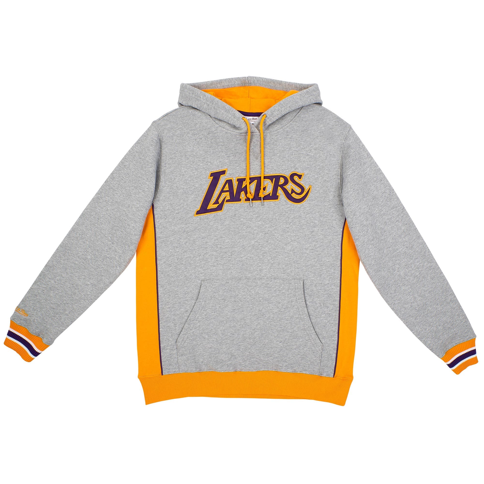 Los Angeles Lakers Pinnacle Mitchell & Ness Heavyweight Fleece NBA Hoodie Grey