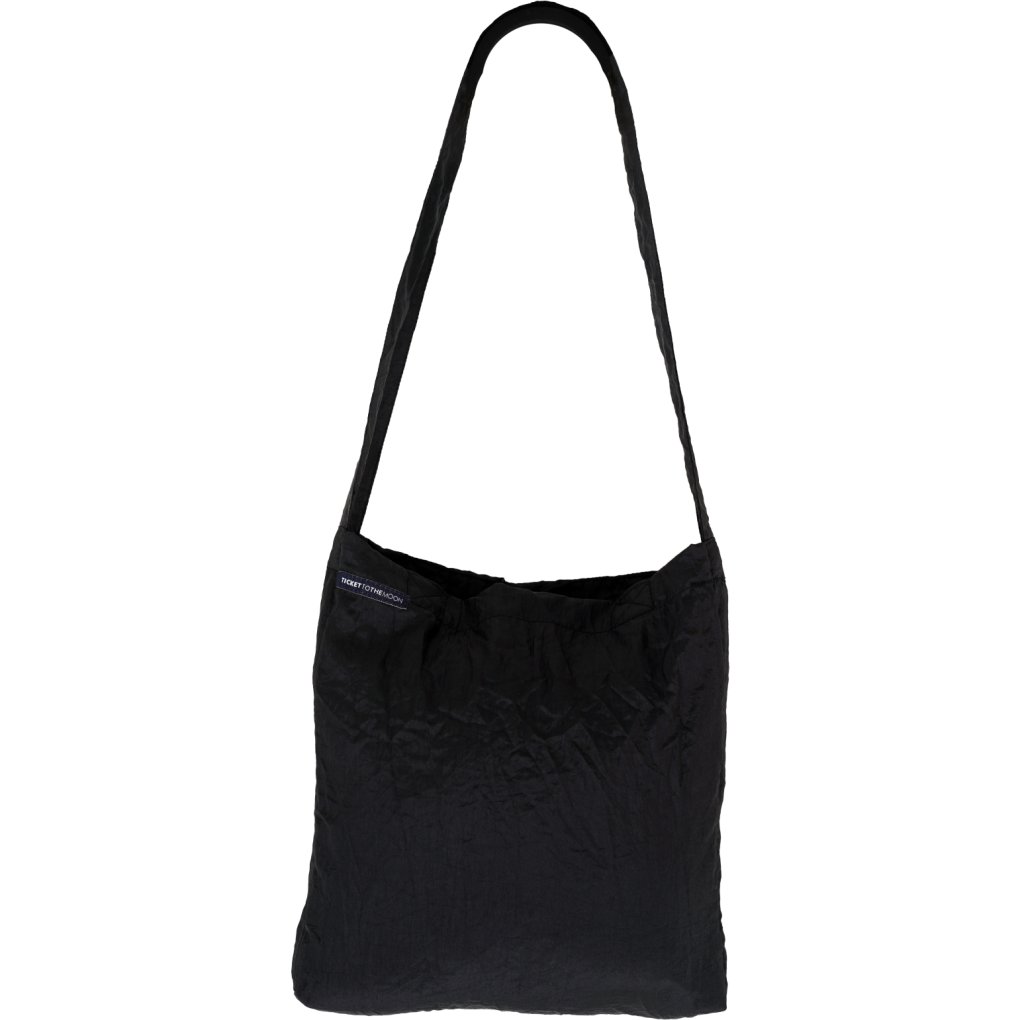 Ticket To The Moon Eco Bag - Small 10L - Black / Black