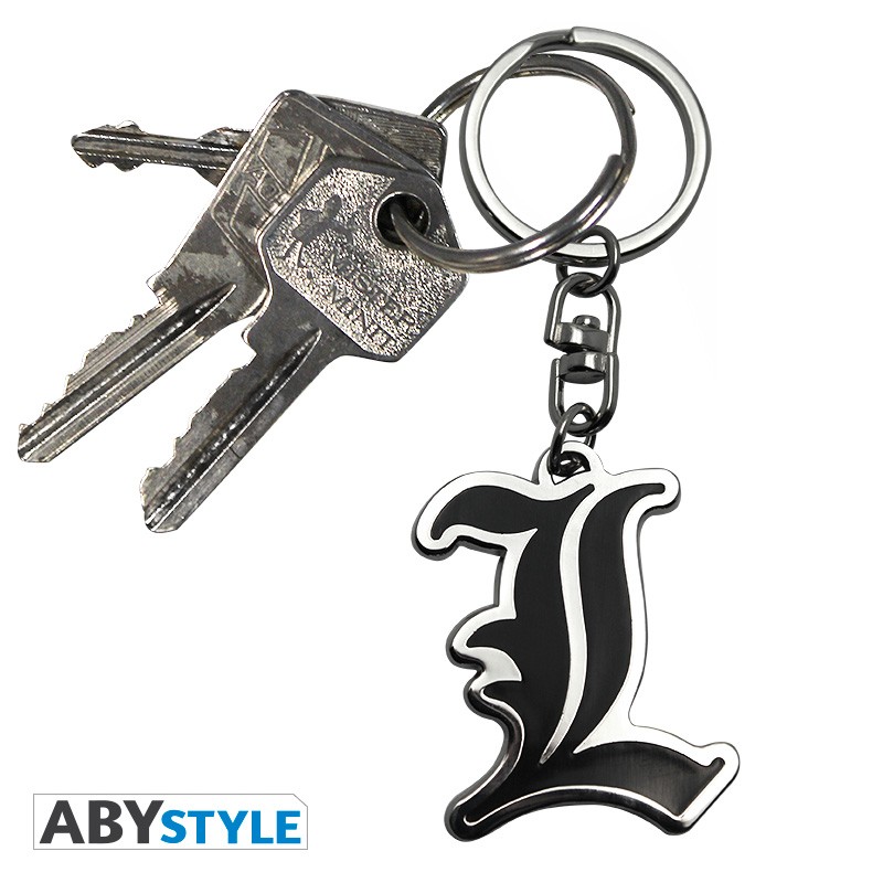 DEATH NOTE Keychain L Symbol