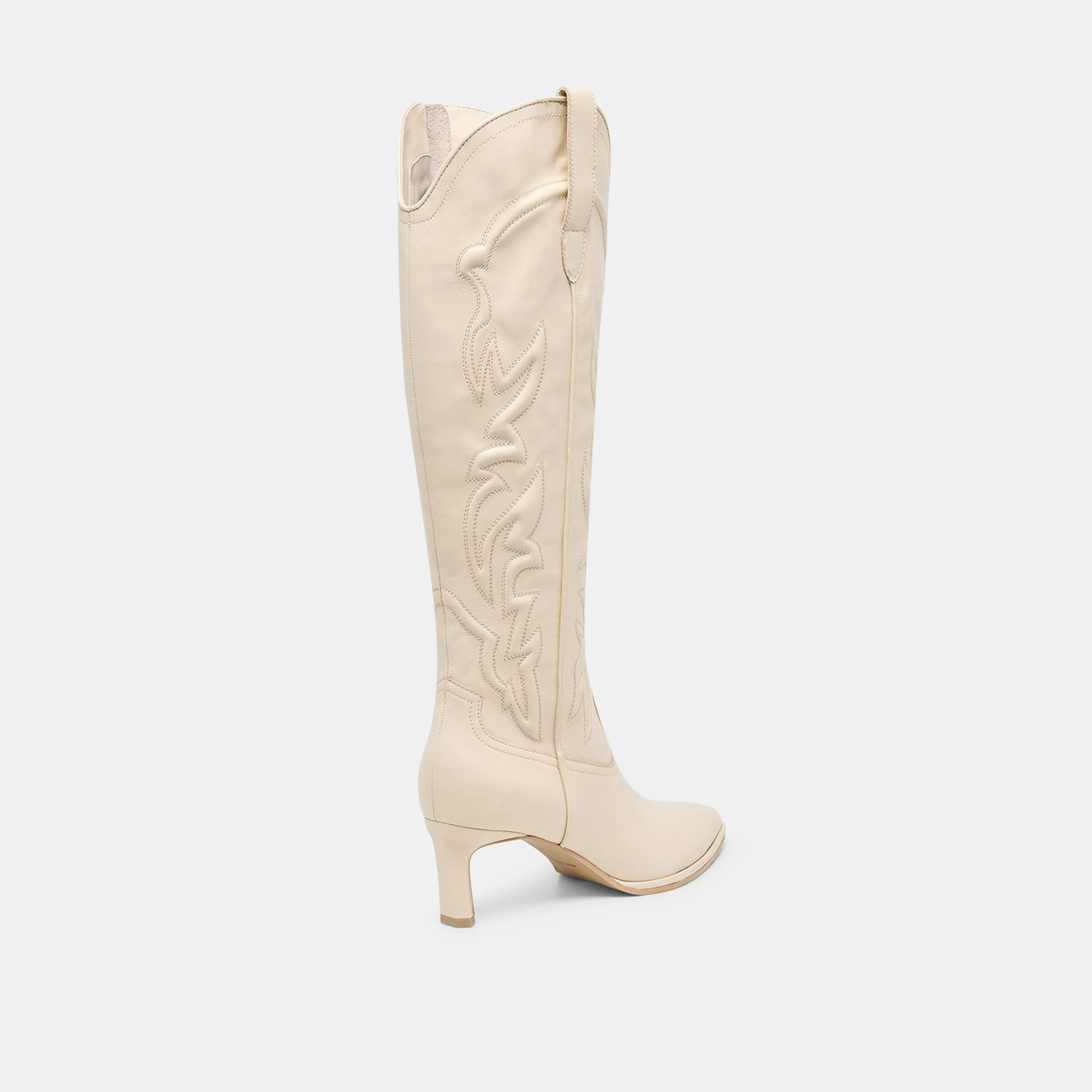 ALISA BOOTS CREME LEATHER