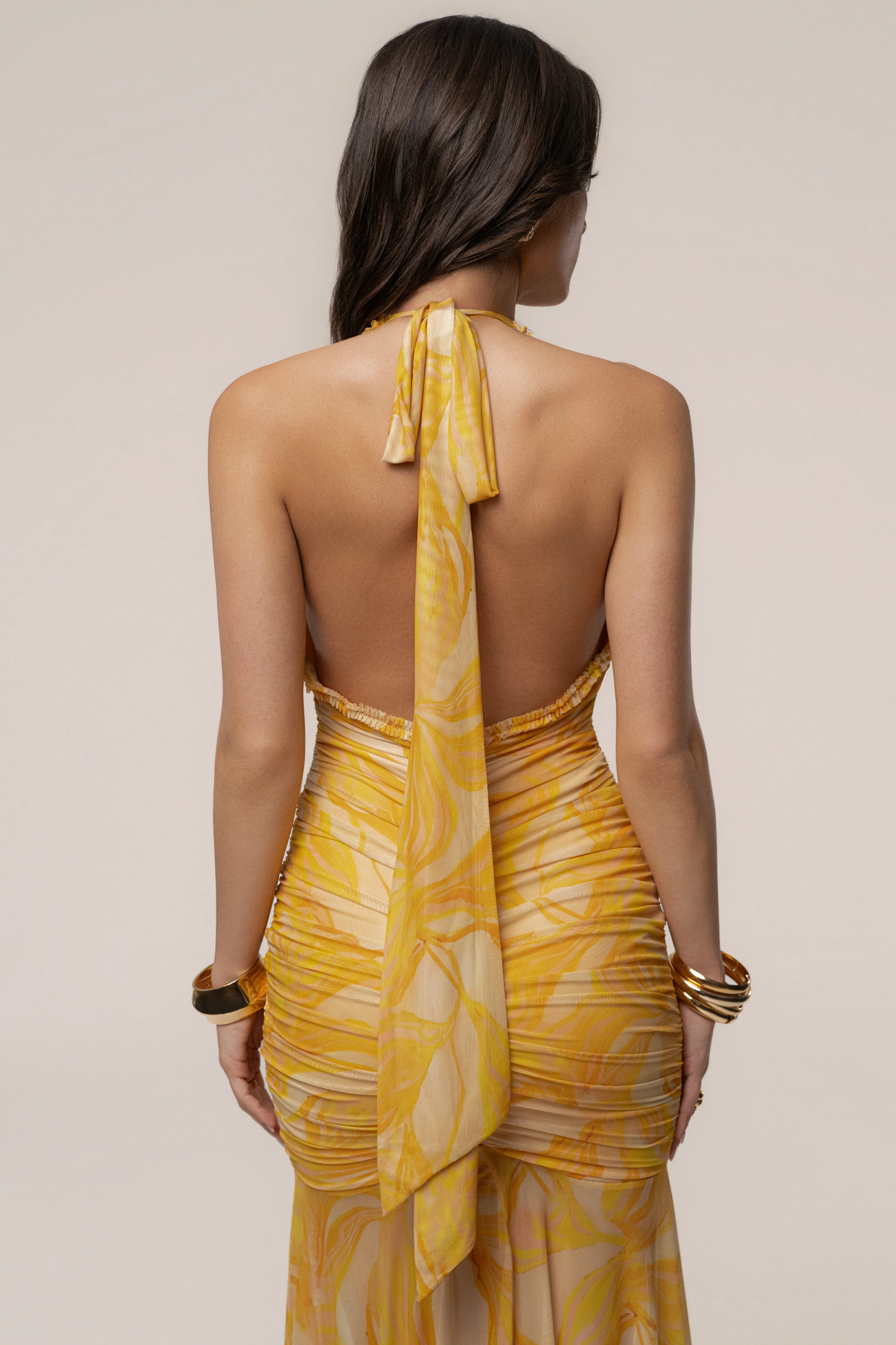 Yellow Paradise Glow Maxi Dress