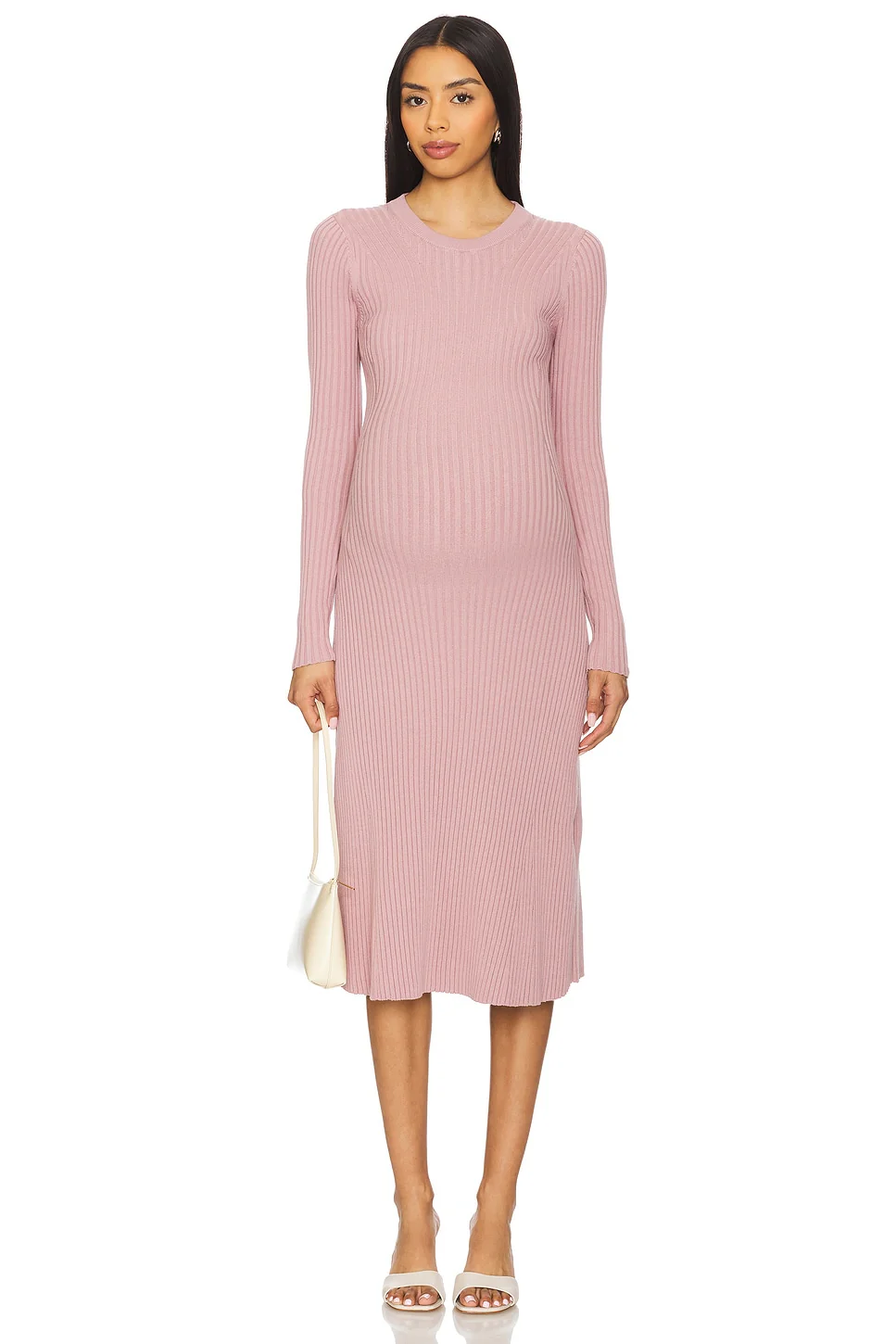 The Eliana Cotton Rib Sweater Dress