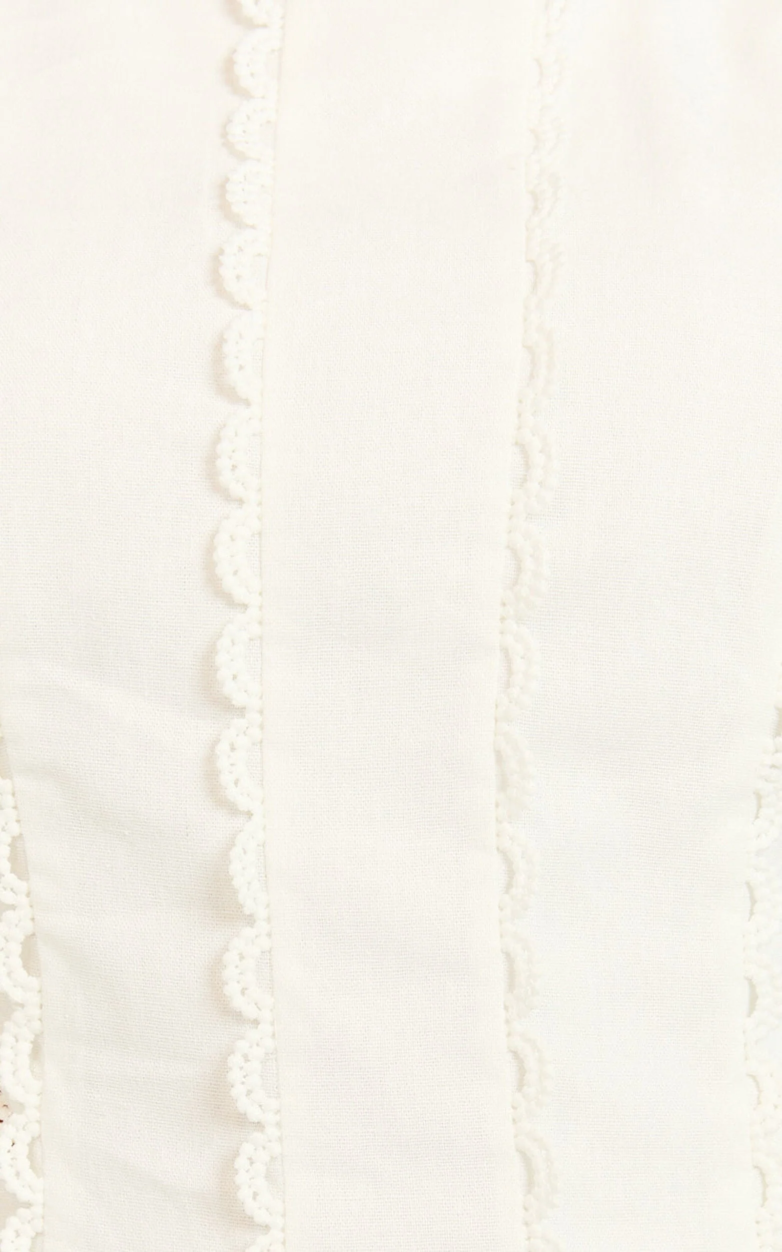 Laila Mini Linen Blend Dress - High Neck Side Cut Out Puff Sleeve Straight Dress in Off White