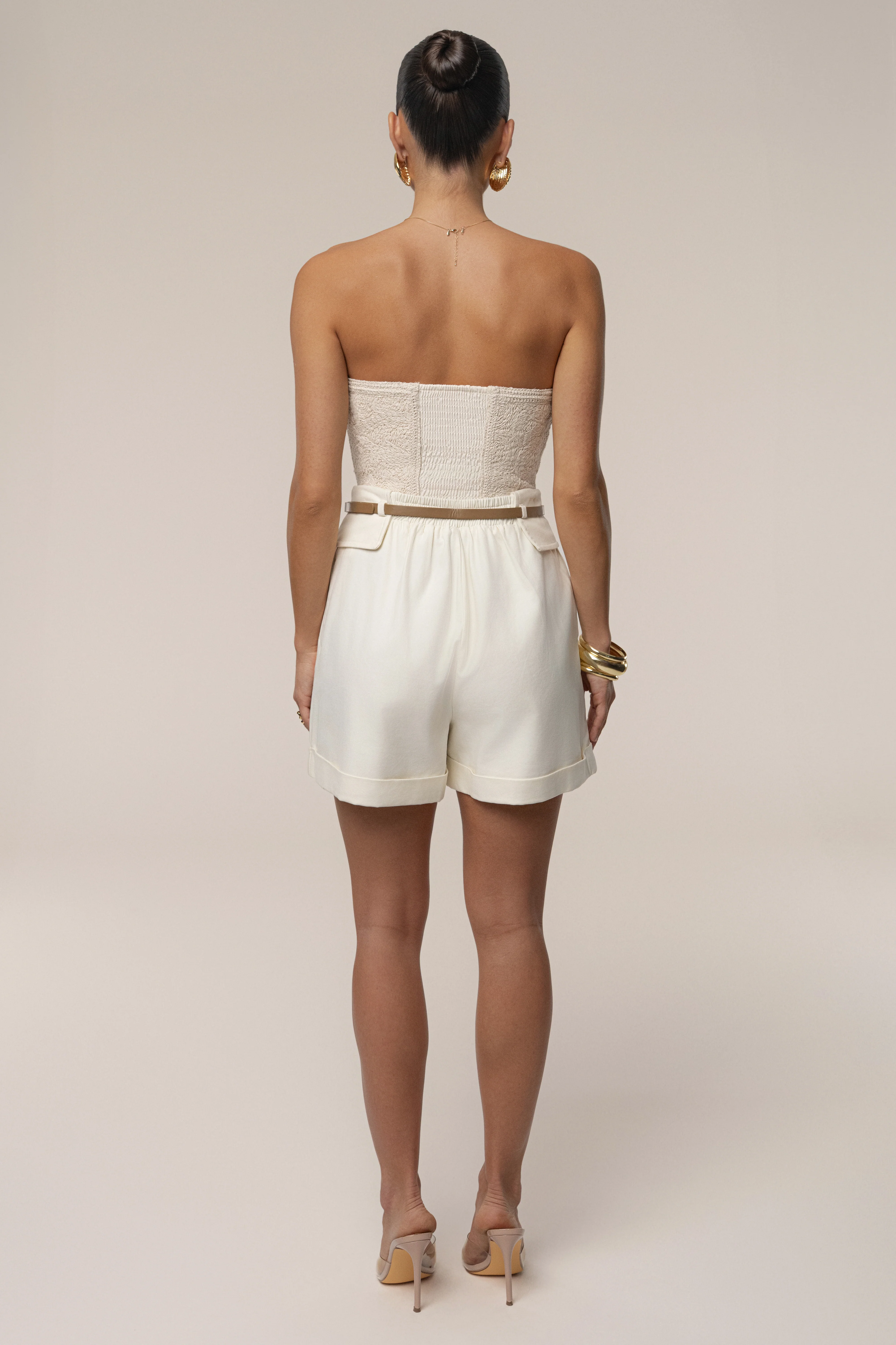 Ecru Serene Coast Texture Bodysuit