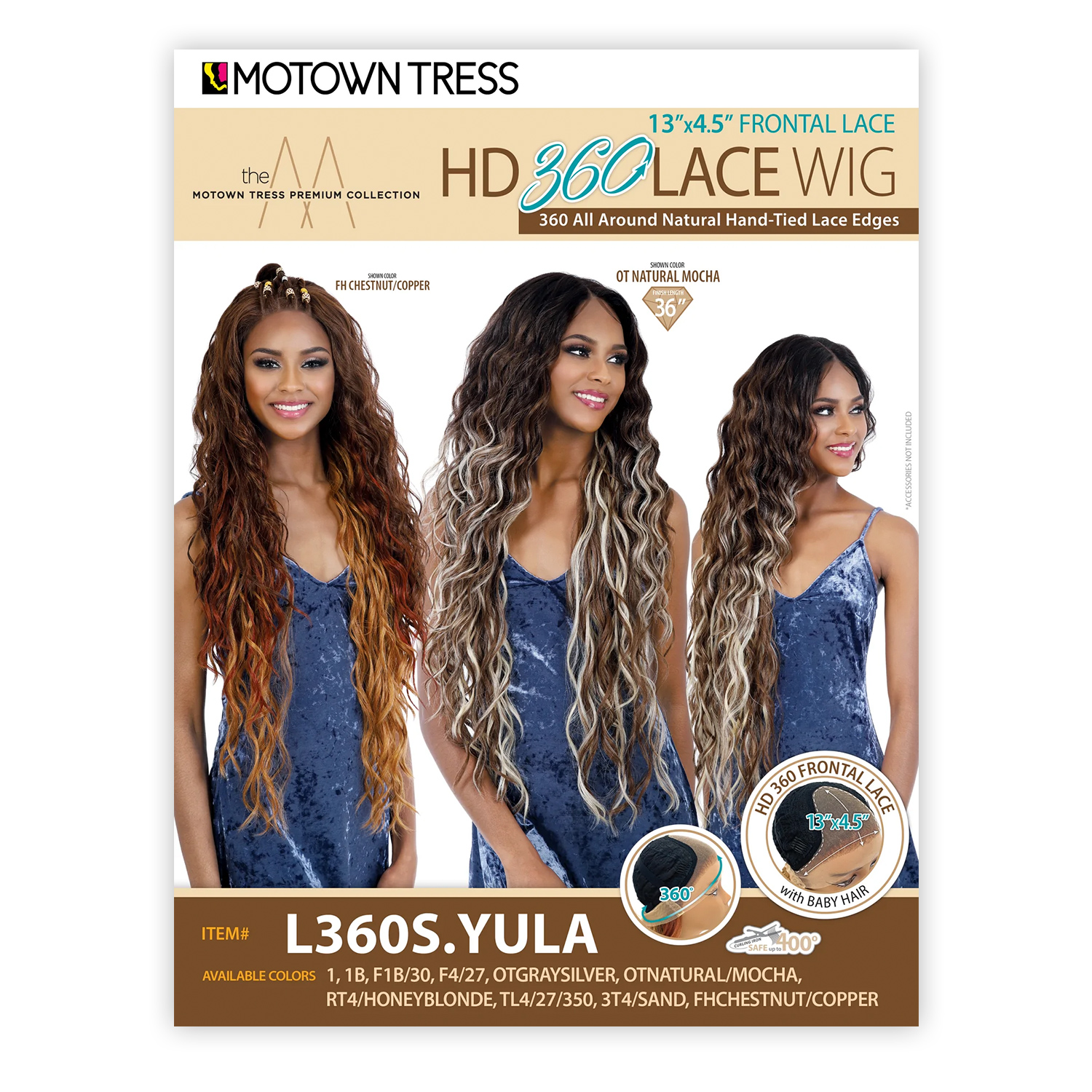 Motown Tress HD 360 Lace Front Wig 13X4.5